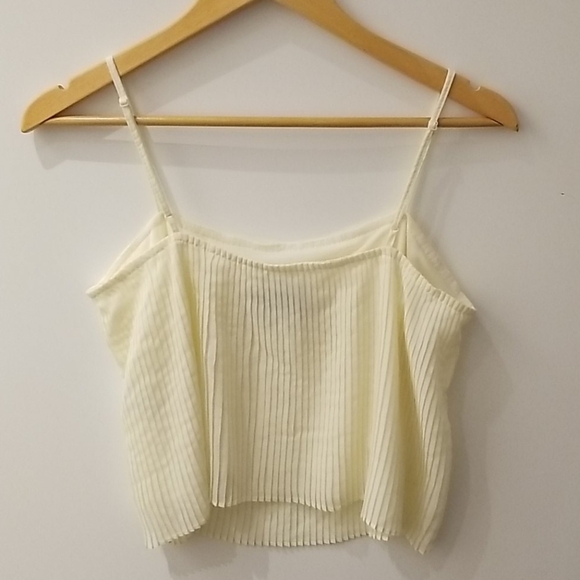 ALi Kris pleated spaghetti Cami tank top size M - Picture 3 of 7